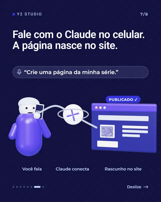 Lâmina 7: falando com o Claude pelo celular