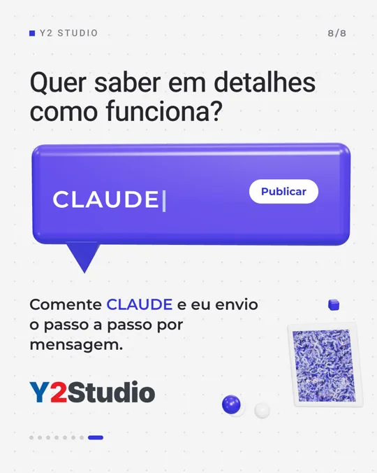 Lâmina 8: comente Claude para receber o guia